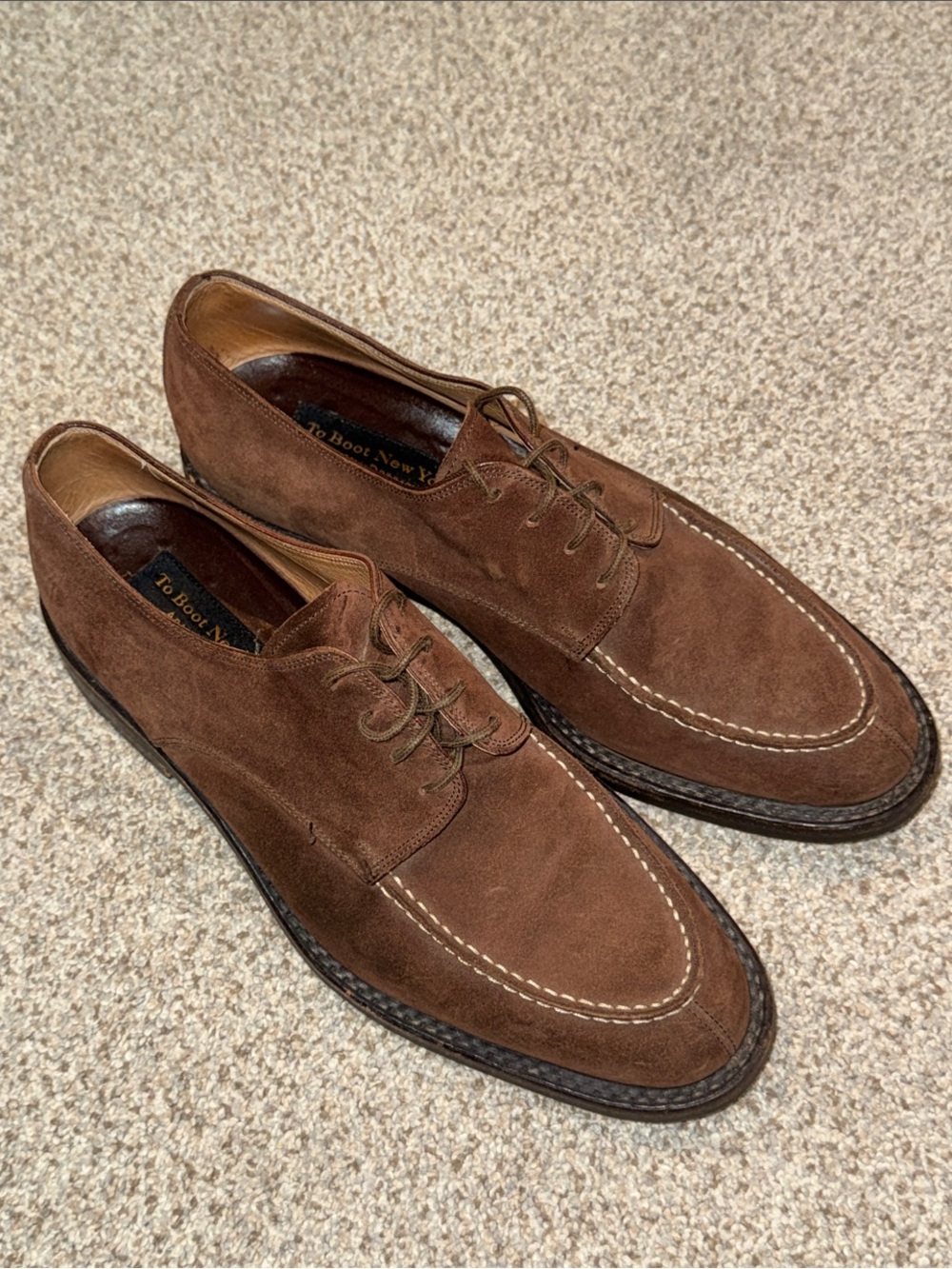 To Boot Brown Suede Derby